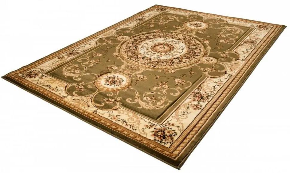 Kusový koberec klasický vzor 3 zelený 140x190cm