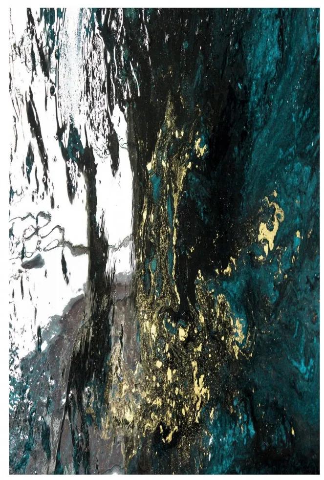 Koberec Dark Marble 160x230 cm modrý