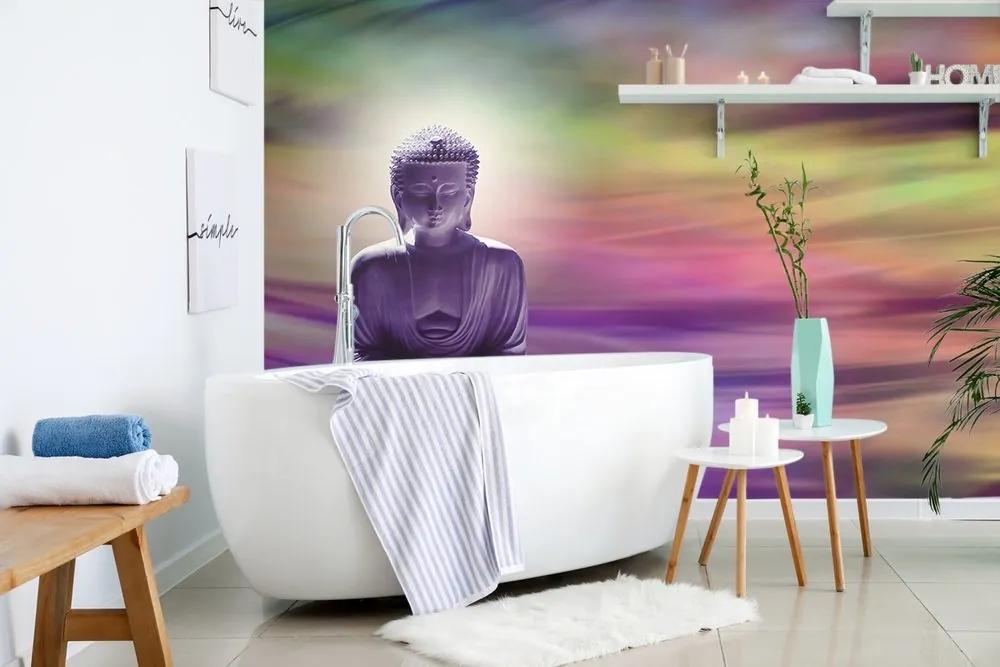 Samolepiaca tapeta Budha na abstraktnom pozadí - 375x250