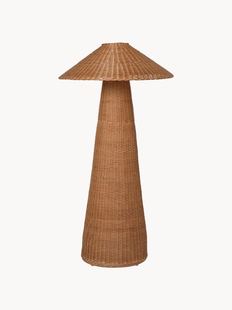 Malá stojacia ratanová lampa Dou