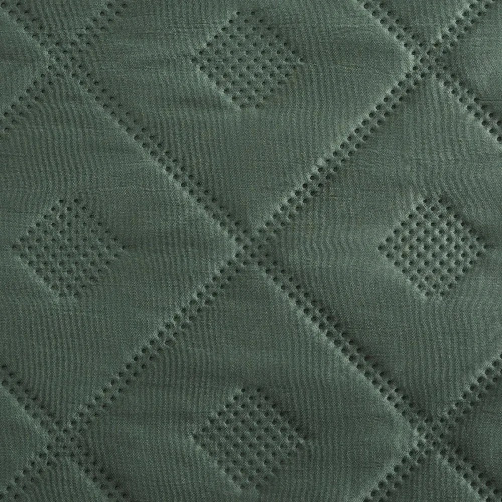 Elegantný prehoz na posteľ – zelený, geometrický vzor Šírka: 200 cm | Dĺžka: 220 cm