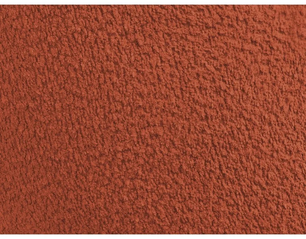 Kreslo z textílie buklé v tehlovej farbe Janissaire – Bobochic Paris