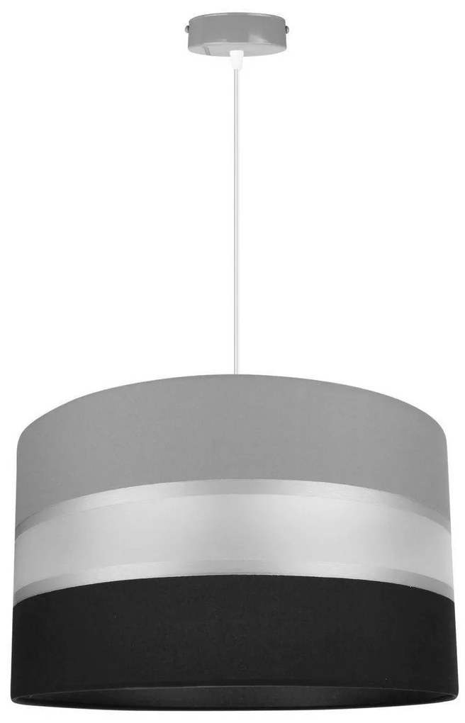 Závesné svietidlo Elegance, 1x textilné tienidlo (výber z 3 farieb - kombinácia 2 farieb), (výber z 3 farieb konštrukcie), (fi 35cm)