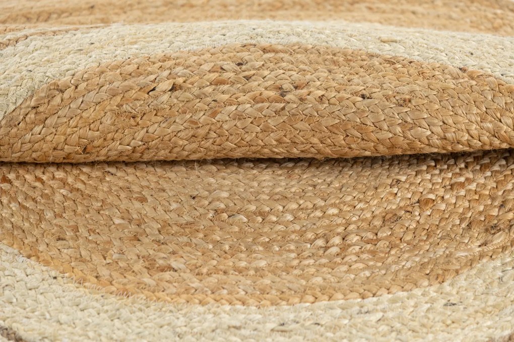 TA Koberec 1463 HNEDÁ OKRÚHLA JUTA Rozmer: 120x120 cm