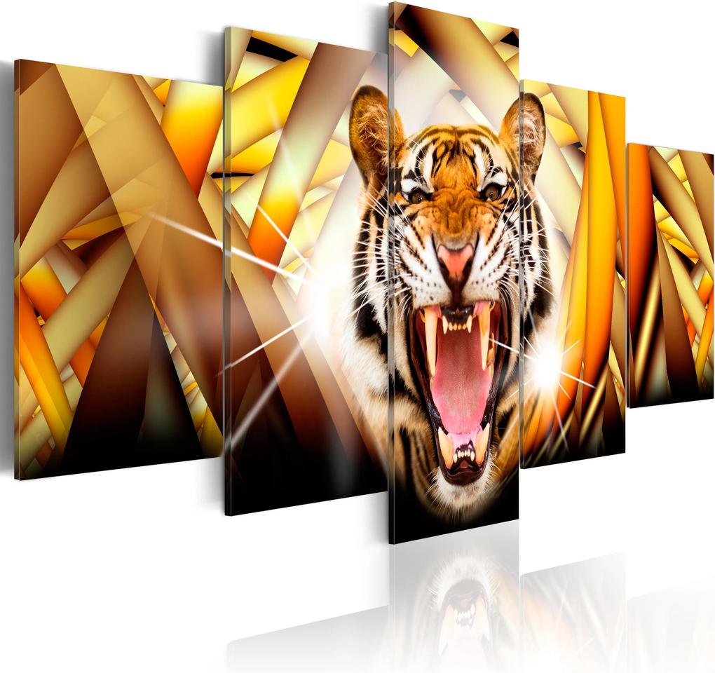 Obraz - Energy of Tiger 100x50