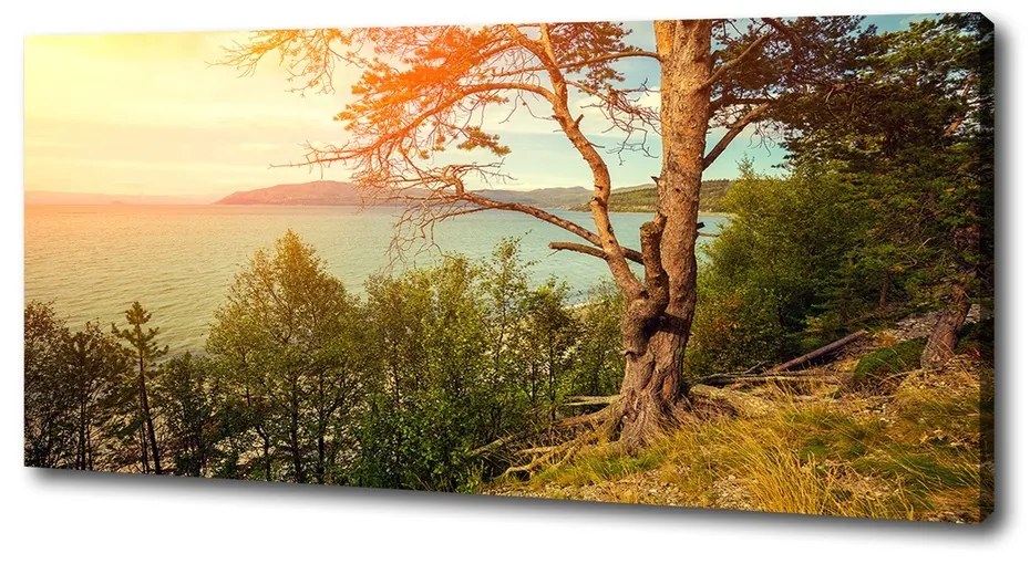 Foto obraz na plátne Jazero Škandinávia pl-oc-125x50-f-121778519