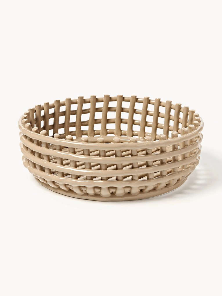 Ručne vyrobený keramický dekoračný kôš Centrepiece