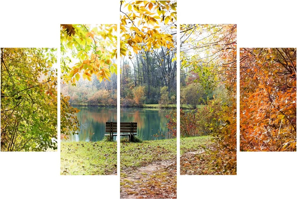 Obraz rybníka (150x105 cm)