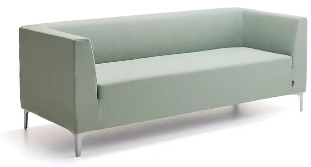 Pohovka CASUAL, 3-miestna, látka CURA, zelenošedá