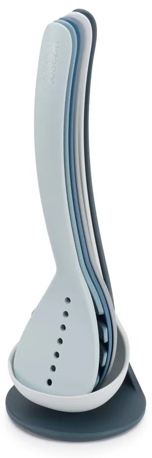 Súprava 5 modrých kuchynských nástrojov so stojanom Joseph Joseph Nest Utensils Plus