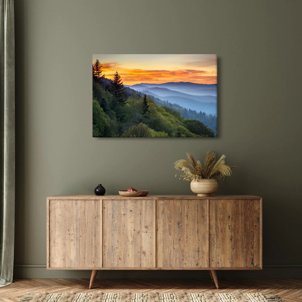 Obraz - Červánky v horách (90x60 cm)