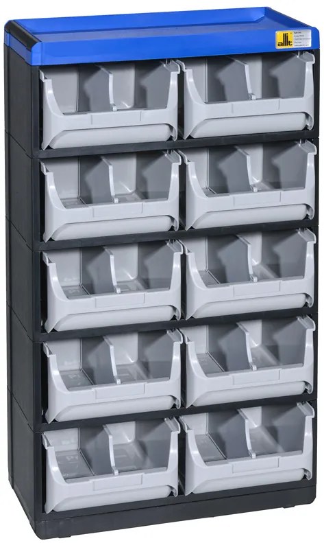 Plastová skrinka so zásobníkmi VarioPlus Pro 53/20, 10 zásuviek