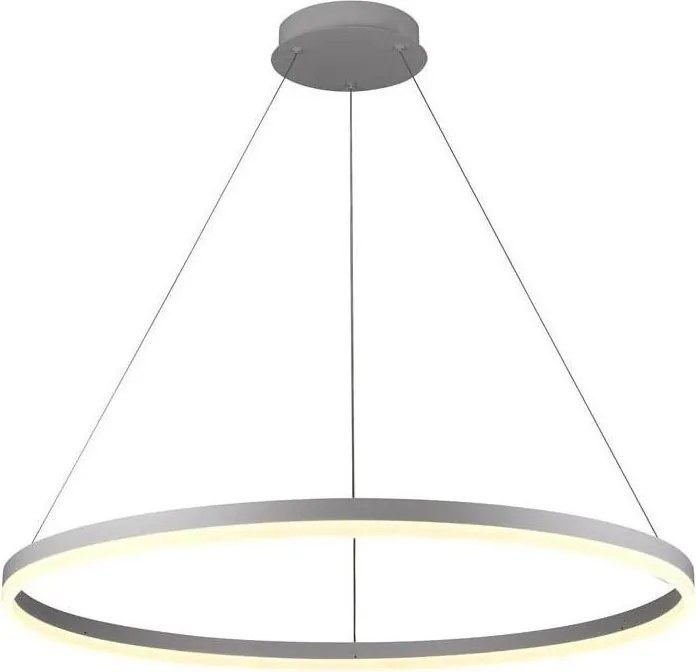 Brilagi - LED stmievateľný luster na lanku CIRCLE LED/55W/230V 3000-6500K strieborný + DO
