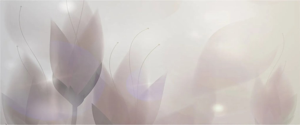 Obraz - Krókusy (120x50 cm)