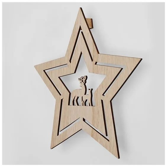 Solight 1V261 - LED Vianočná dekorácia LED/2xAA hviezda