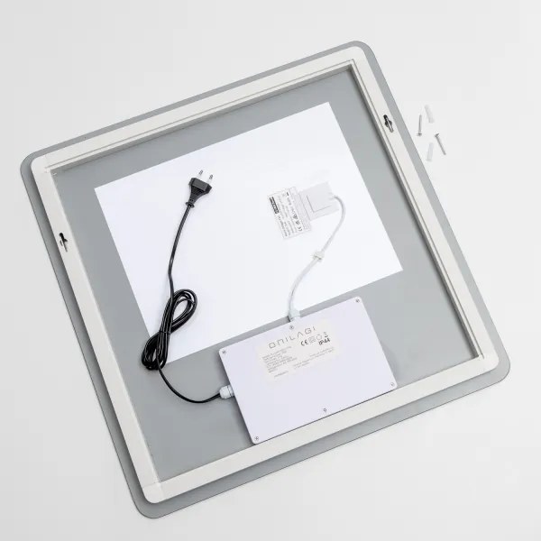 Brilagi - LED stmievateľné kúpeľňové vyhrievané zrkadlo s podsvietením DIANA LED/17W/230V 60x60 cm IP44