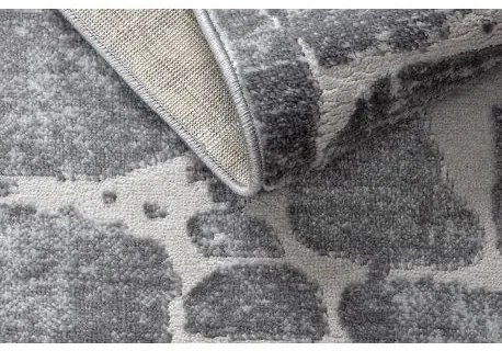 Moderný MEFE koberec 6184 Dlažba tehla - Štrukturálny, dve vrstvy rúna tmavosivá Veľkosť: 180x270 cm