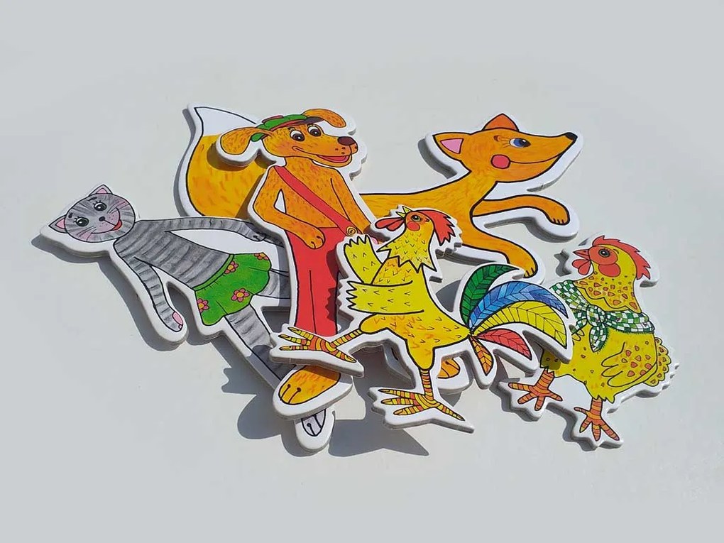 MARIONETINO – Zvieratká a líška – bábky 5 ks