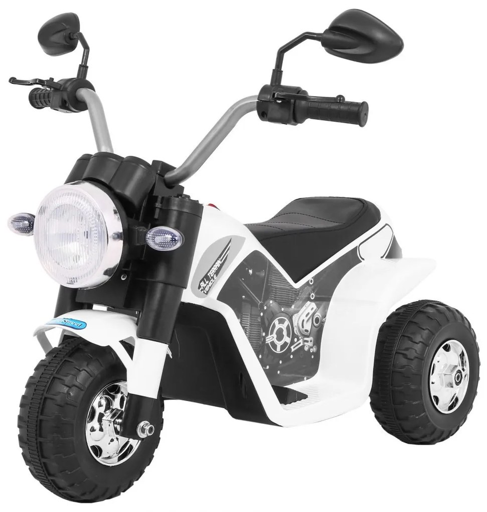 RAMIZ ELEKTRICKÁ MOTORKA MINIBIKE - BIELA - 1x 6V - 6V/4,5Ah - 2022