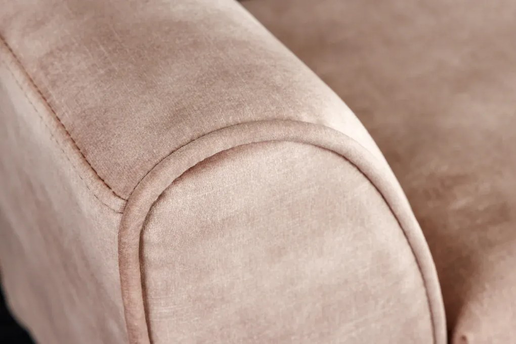 Krásna dizajnová lavica Scarlett 90 cm – v kombinácii béžového a kávového zamatu