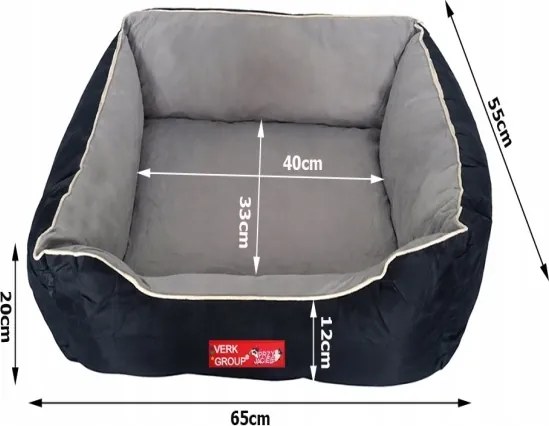 Pelech pre psa / mačku L - sivo-čierny