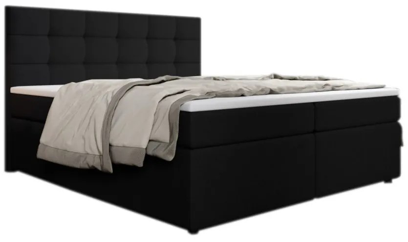 Čalúnená posteľ boxspring PALMA + topper, 180x200, inari 100