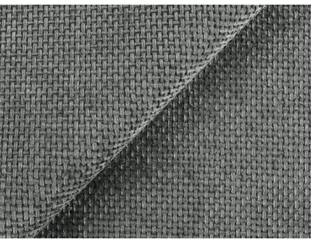 Sivá čalúnená dvojlôžková posteľ s úložným priestorom s roštom 160x200 cm Keoni – Makamii