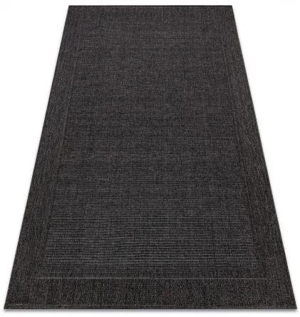 Koberec TIMO 5000 SISAL vonkajšie rám čierna Veľkosť: 80x150 cm