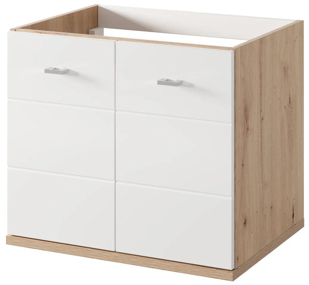 Závěsná skříňka pod umyvadlo Sting 36 60 cm dub Artisan/bílá