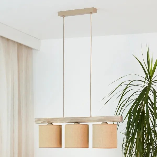 Brilagi - Luster na lanku FOREST 3xE27/15W/230V borovica/hnedá