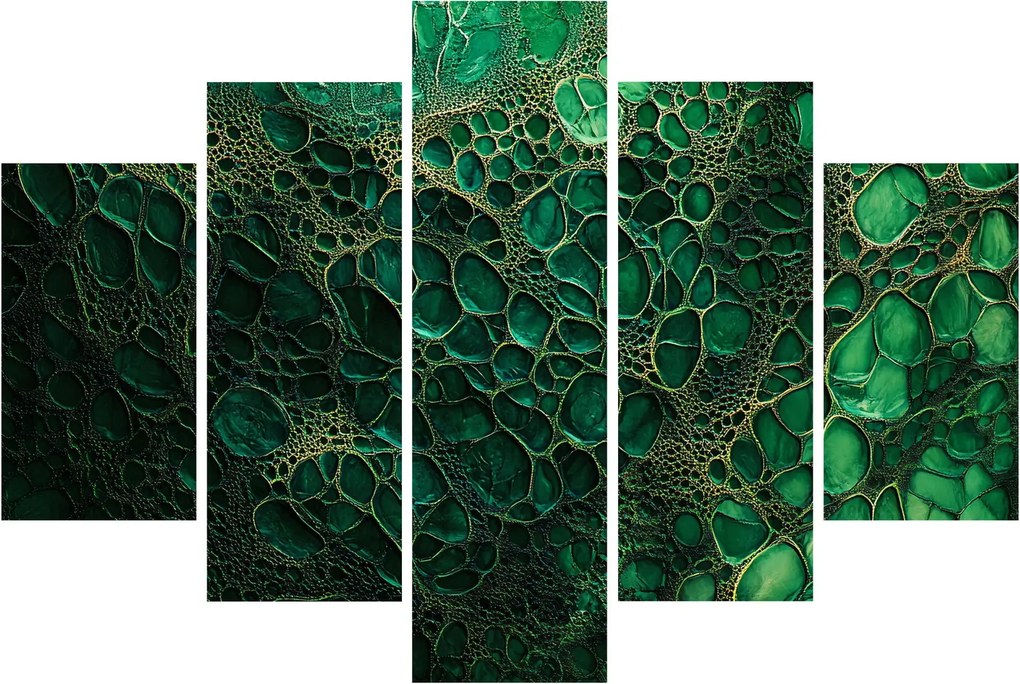 Obraz - Zelený mikroskopický záber (150x105 cm)