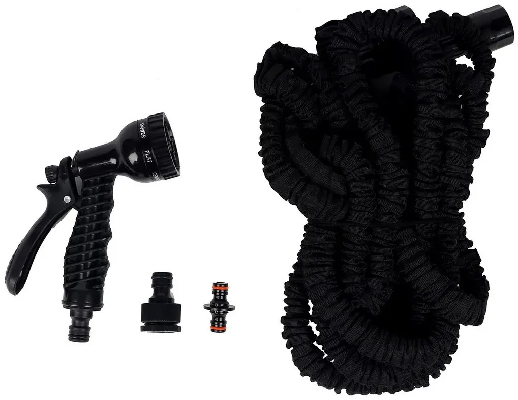 Flexibilní hadice X-HOSE 15 m + malý rozprašovač - čierna