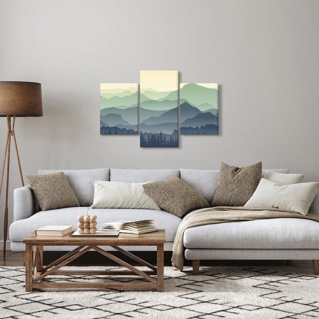 Obraz - Forest Mountain (90x60 cm)