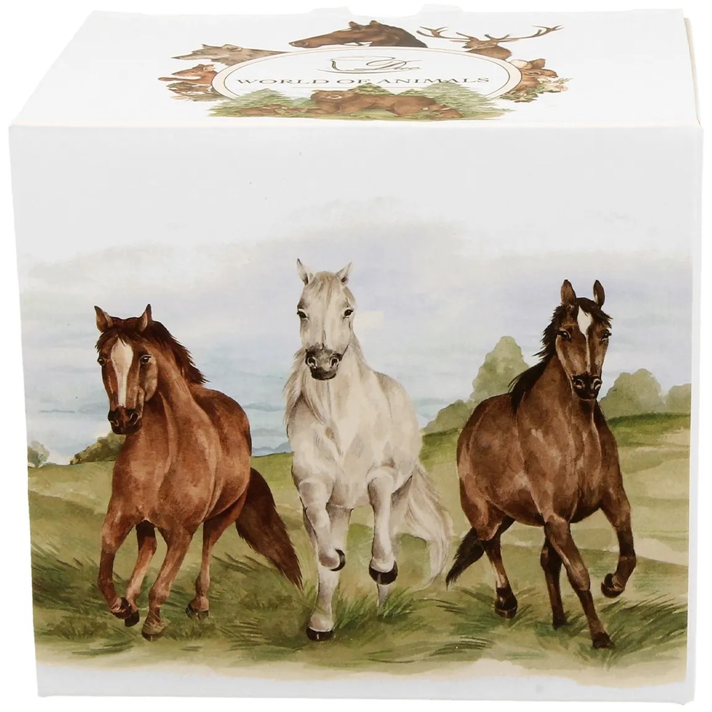 Porcelánový hrnček Horses 400 ml