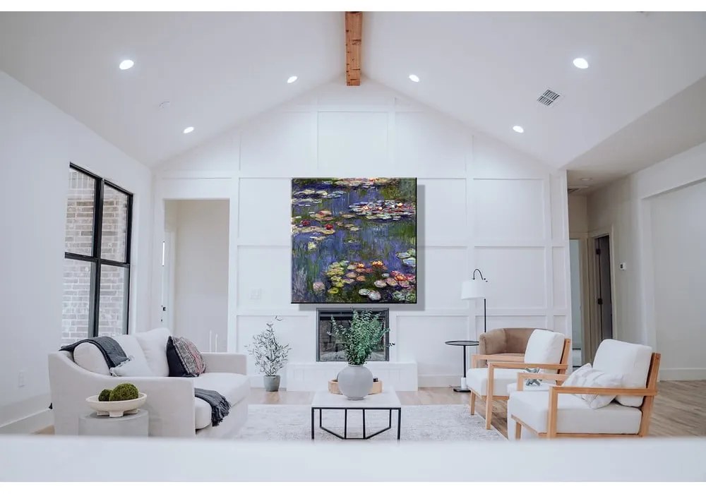 Reprodukcia obrazu Claude Monet - Water Lilies 3, 70 × 70 cm