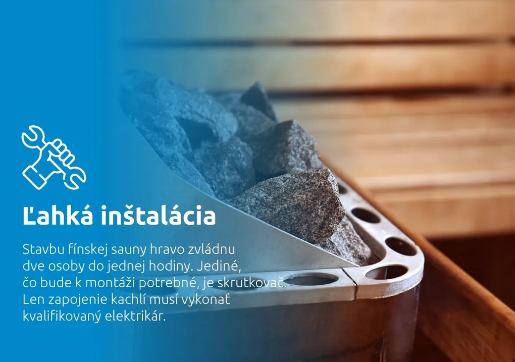 Marimex | Fínska sauna Marimex KIPPIS XL + saunové kachle | 11100085