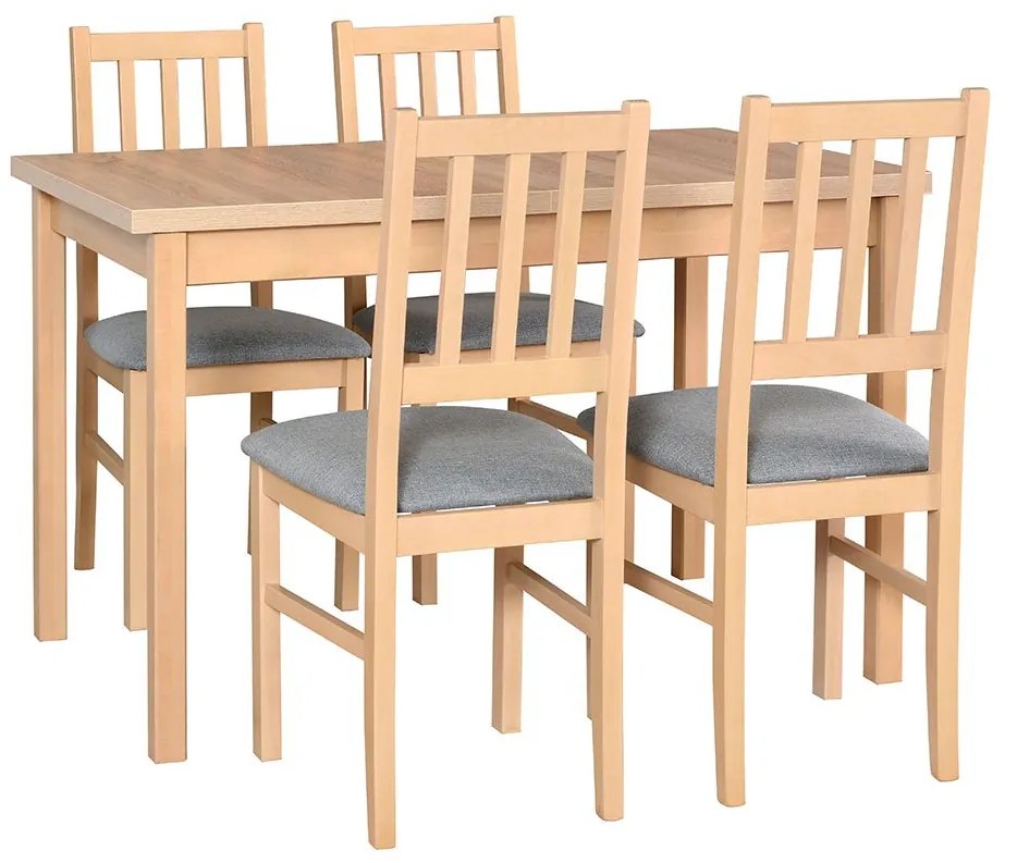 Kuchynský stôl a stoličky - AL28, Morenie: jelša - L, Poťahové látky: 25x - Paros 2 Mirjan24 5902928093919