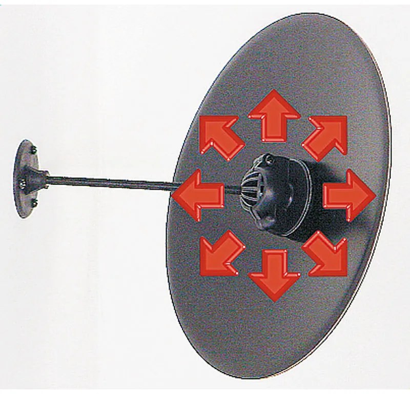 Dohľadové kruhové nerozbitné zrkadlo, priemer 500 mm
