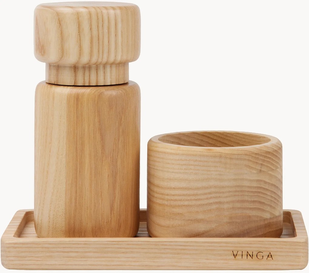 Súprava soľničky a koreničky Retro, 3 ks