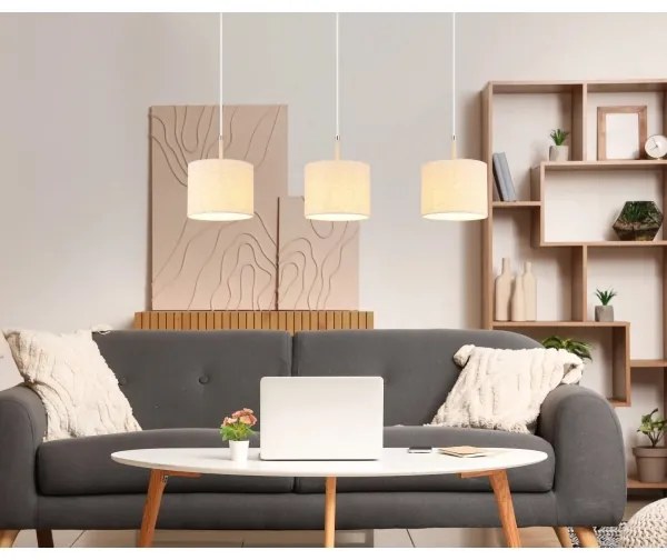 Globo 15968-3H - Závesný luster na lanku DELEON 3xE27/40W/230V