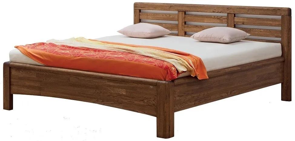 BMB VIOLA - masívna dubová posteľ 200 x 200 cm, dub masív