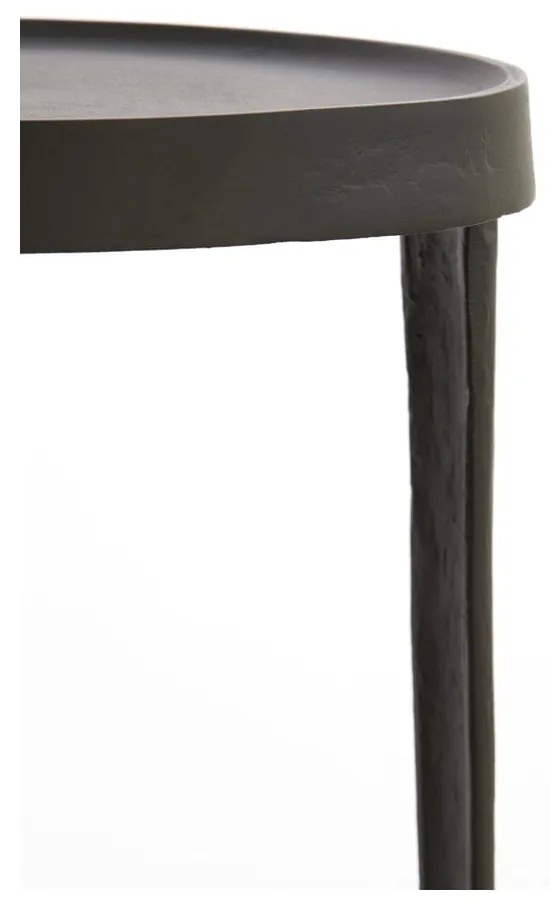 Kovové okrúhle odkladacie stolíky v súprave 2 ks ø 35 cm Tobias – Light & Living