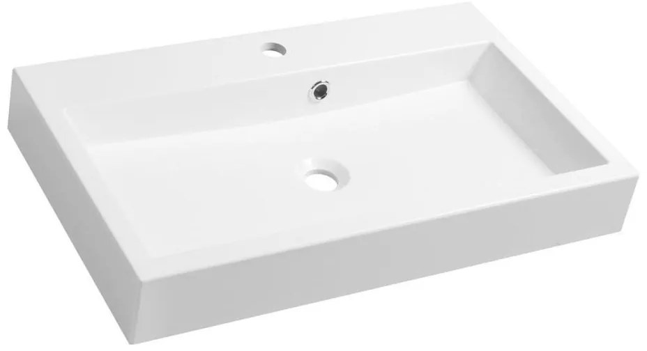 Sapho - Umývadlo na dosku ORINOKO 70x42 cm mramor/biela