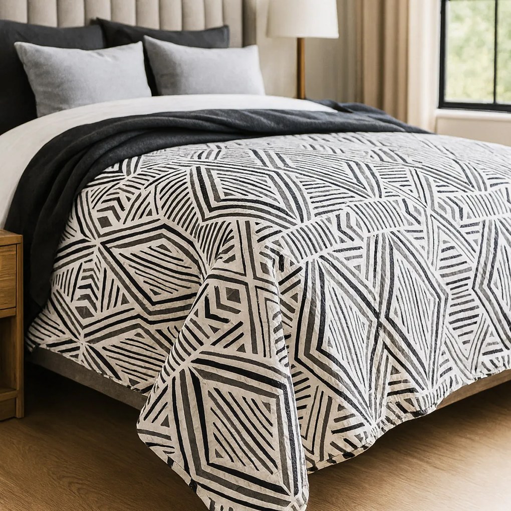 PREHOZ NA POSTEĽ TARIK 170X210 CM VZOROVANÝ