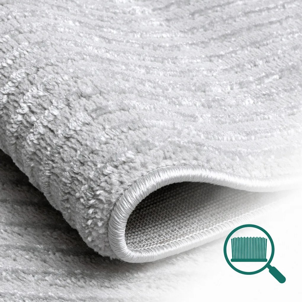 Angel Carpet, Kusový koberec Zafiro 19 Grey, 60x110, šedá, kancelária