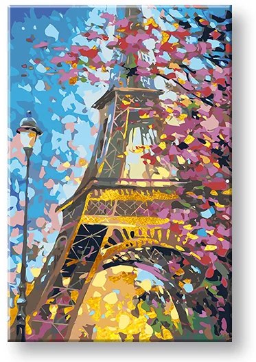 Maľovanie podľa čísel PREMIUM GOLD – Eiffel Tower