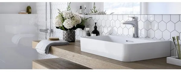 LAUFEN HF500701100000 - Umyvadlová batéria + výpusť s prepadom LAURIN 16,2 cm