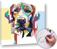 Maľovanie podľa čísel PSÍ MILÁČIK – nízka náročnosť