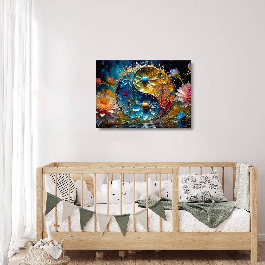 Sklenený obraz - Harmónia a rovnováha (70x50 cm)
