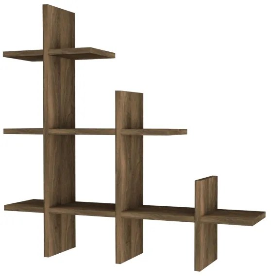 Nástenná polica JUKE 80x81,8 cm hnedá